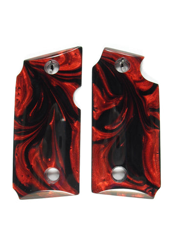 Black & Red Pearl Sig Sauer P238 Grips