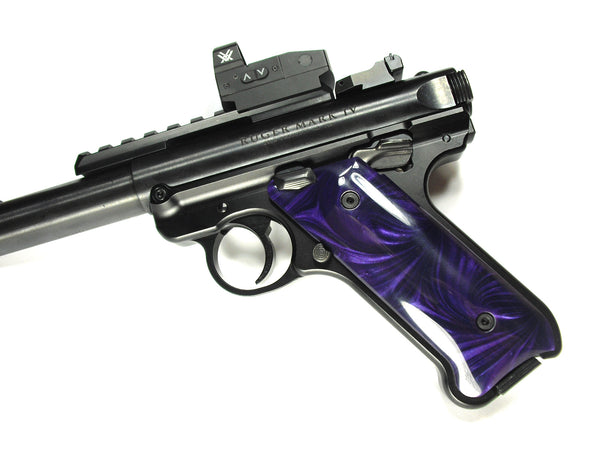 Purple Pearl Ruger Mark IV Grips