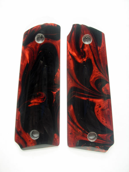 Red & Black Pearl Ruger Mark III 22/45 Grips