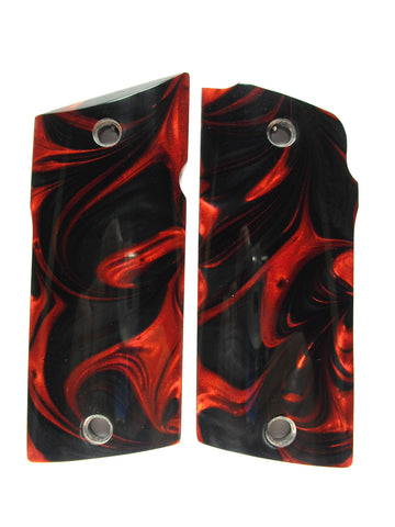 Black & Red Pearl Coonan Compact .357 Grips