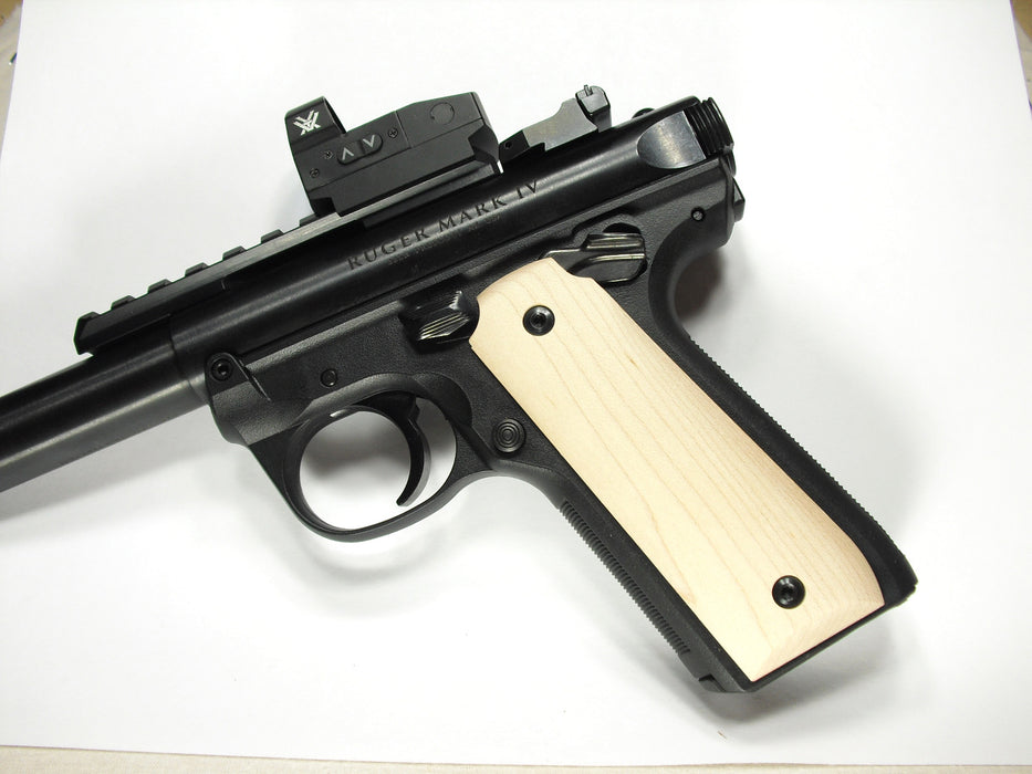 Unfinished Maple Ruger Mark IV 22/45 Grips