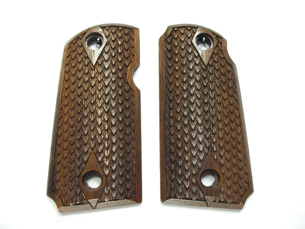 Walnut Dragon Scale Kimber Micro 9 Grips
