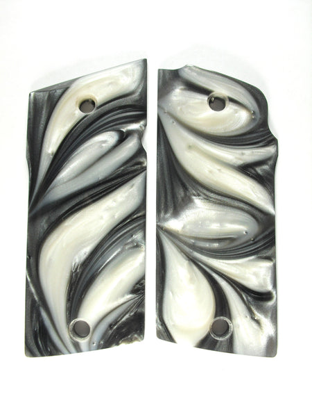 Silver & White Pearl Coonan Compact .357 Grips