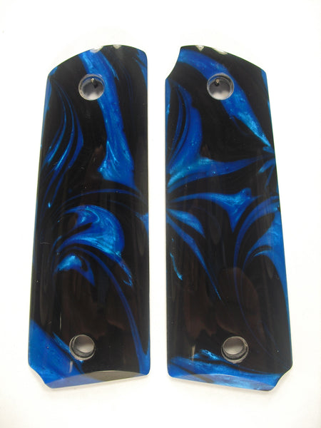 Blue & Black Pearl Ruger Mark III 22/45 Grips