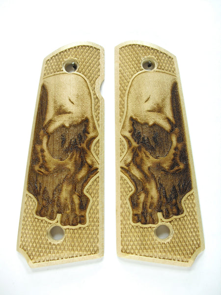 --Maple Skull 1911 Grips (Full Size)
