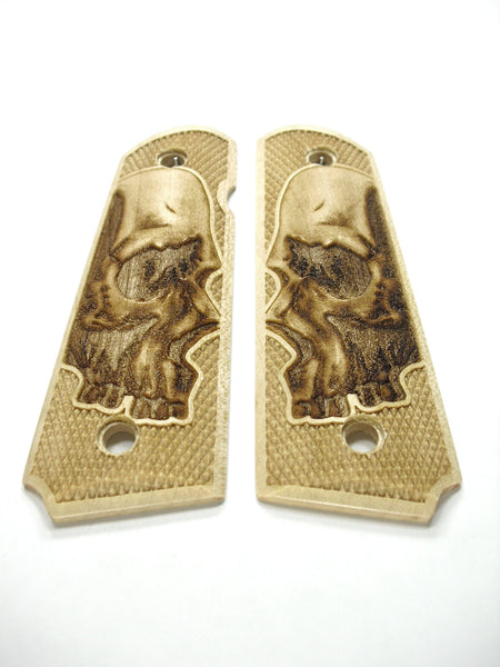 --Maple Skull 1911 Grips (Full Size)