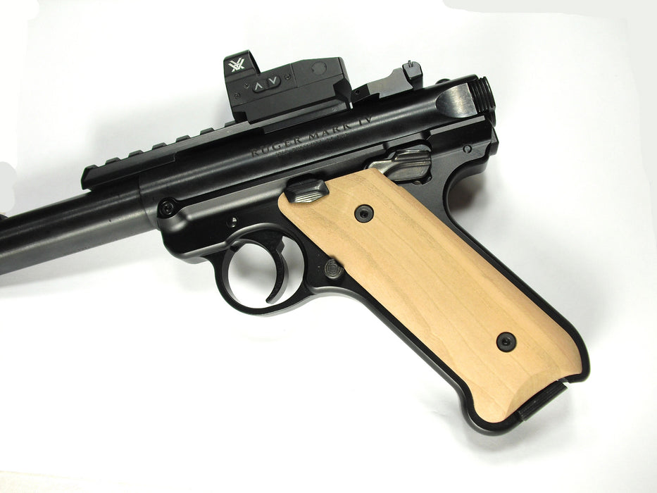 Unfinished Cherry Ruger Mark IV Grips