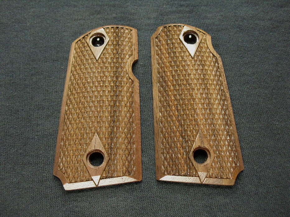 Walnut Double Diamond Kimber Micro 9 Grips