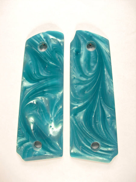 Tiffany Blue Pearl Ruger Mark III 22/45 Grips