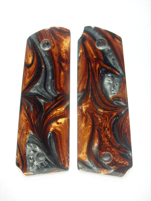 Copper & Silver Pearl Ruger Mark III 22/45 Grips