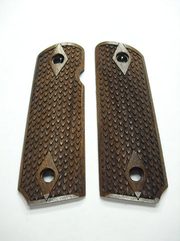 Walnut Dragon Scale 1911 Grips (Compact) X
