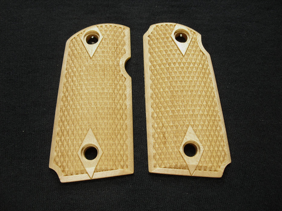 Maple Double Diamond Checkered Kimber Micro 9 Grips
