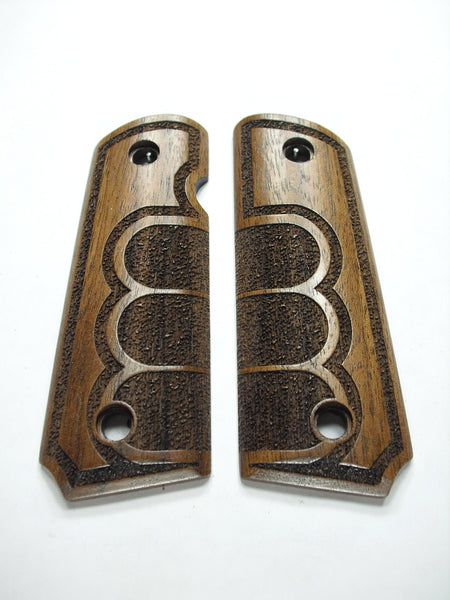Walnut Grip Tape Texture 1911 Grips (Compact) X