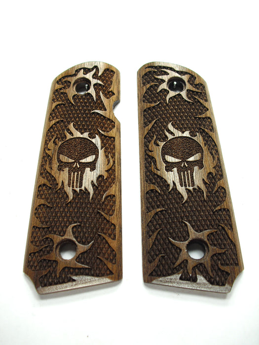 Walnut Punisher #1 1911 Grips (Compact)