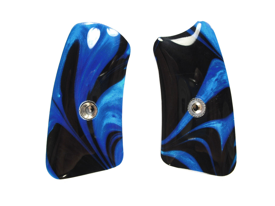 Blue & Black Pearl Ruger Sp101 Grip Inserts