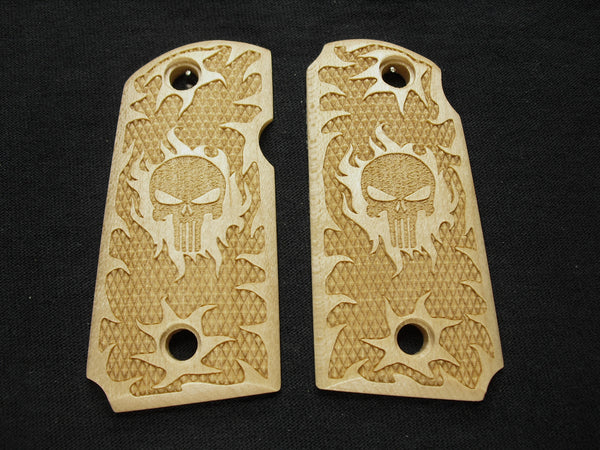 Maple Punisher #1 Kimber Micro 9 Grips