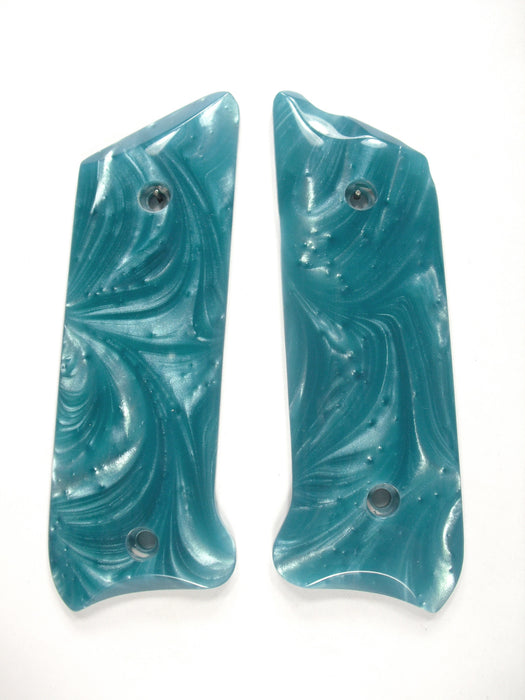 Tiffany Blue Pearl Ruger Mark II/III Grips X