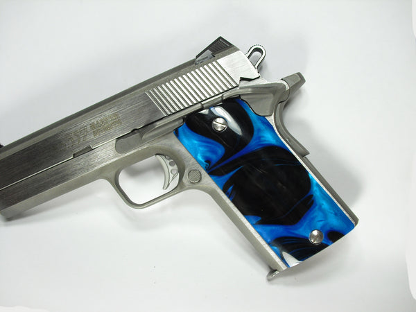 Black & Blue Pearl Coonan Compact .357 Grips