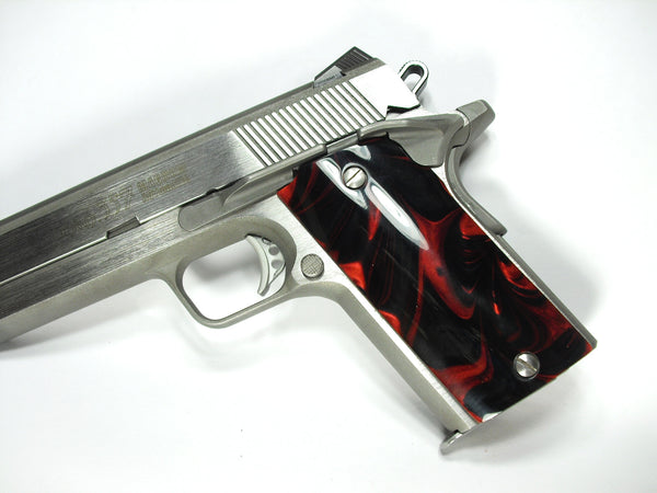 Black & Red Pearl Coonan Compact .357 Grips