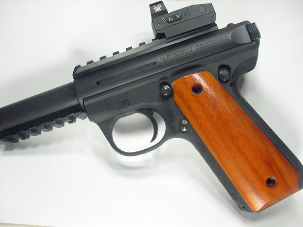 --Finished Padauk Ruger Mark III 22/45 Grips