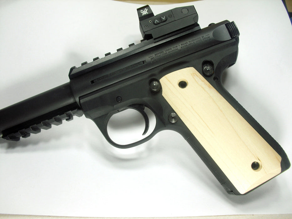 Unfinished Maple Ruger Mark III 22/45 Grips