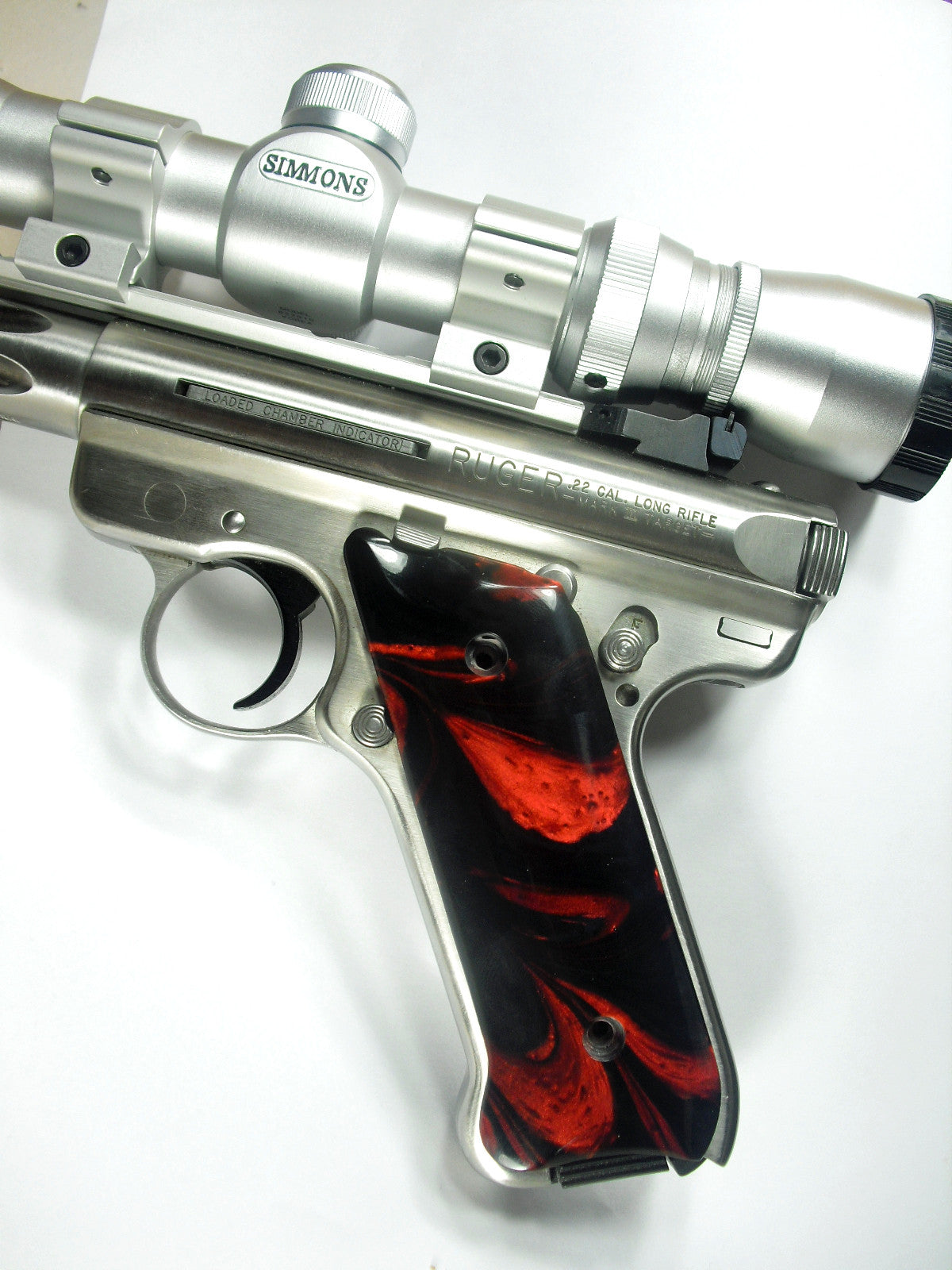 thumbnail image 2 of Cthulhu Aluminum Grip Frame Fits All Ruger Mark IV Barrels - Red 2 of 14