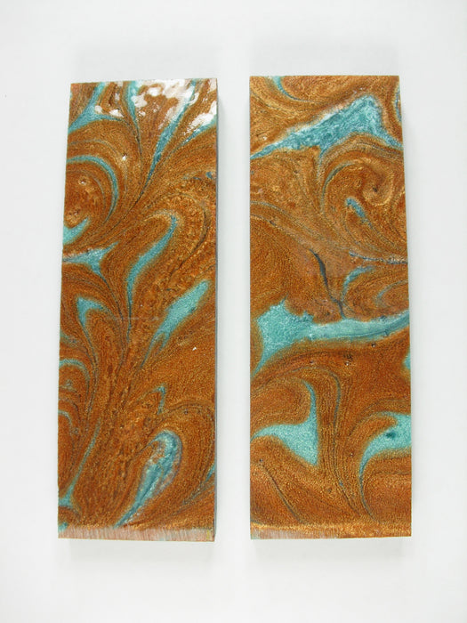 Copper & Turquoise Pearl Scale Sets