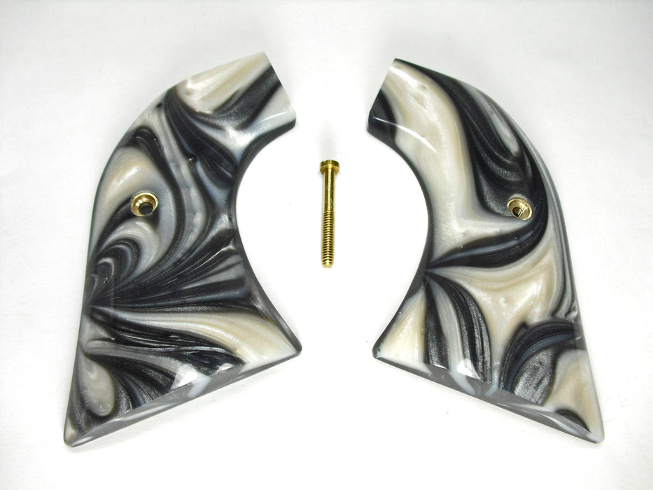 Silver & White Pearl Ruger Vaquero/Blackhawk/Wrangler Grips X