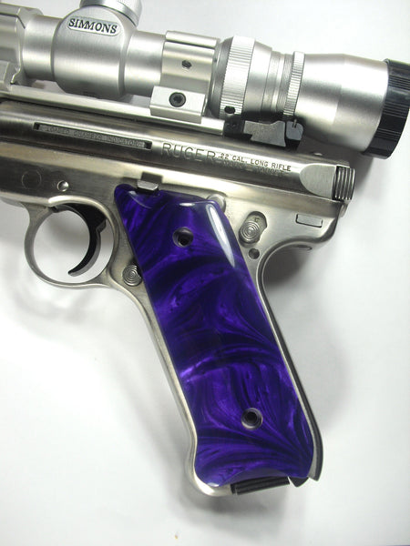 Purple Pearl Ruger Mark II/III Grips