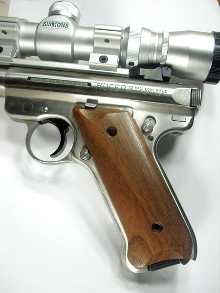 Finished Walnut Ruger Mark II/III Grips