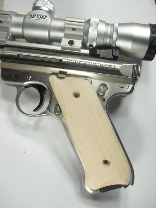 Unfinished Maple Ruger Mark II/III Grips