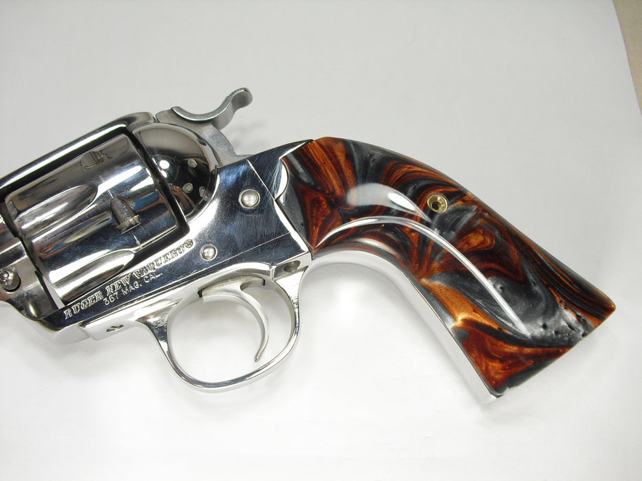 Copper & Silver Pearl Ruger Vaquero Bisley Grips
