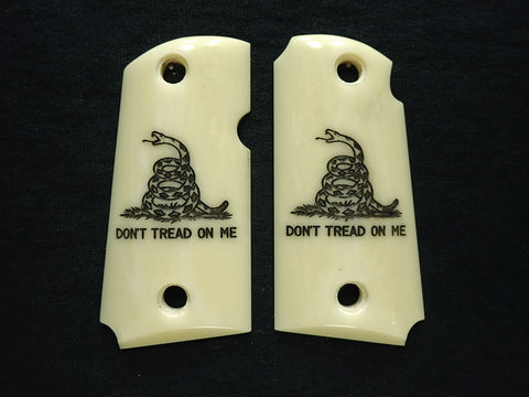 Faux Ivory Don't Tread On Me Kimber Micro 9 Grips