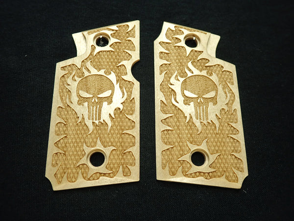 --Maple Punisher Springfield Armory 911 9mm Grips #1