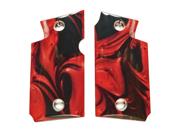 Red & Black Pearl Springfield Armory 911 9mm Grips X