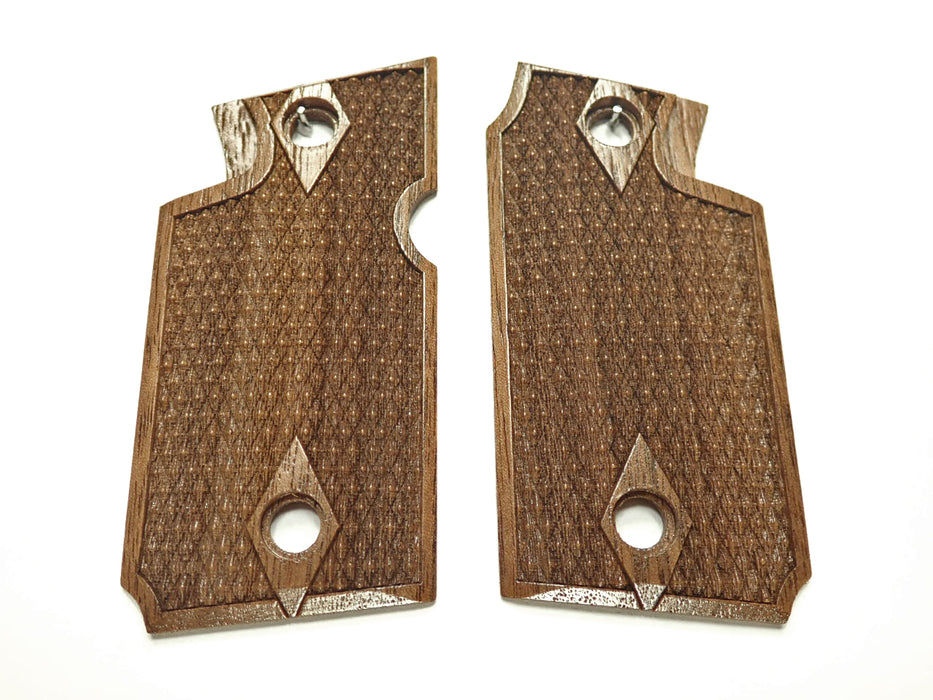 Walnut Double Diamond Springfield Armory 911 9mm Grips X