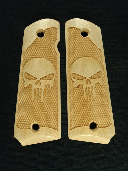 Maple Punisher #2 1911 Grips (Full Size) X
