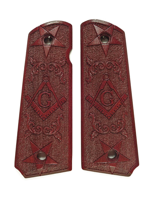 Rosewood Masonic 1911 Grips (Full Size)