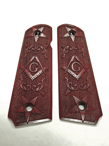 Rosewood Masonic 1911 Grips (Full Size)