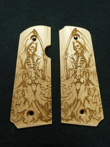 Maple Grim Reaper Rock Island 380 1911 Grips