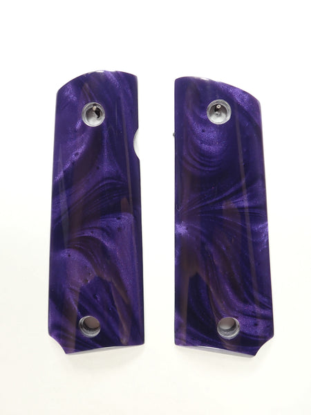 Purple Pearl Grips Compatible/Replacement for Browning 1911-22 1911-380 Grips