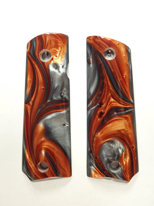 Copper & Silver Pearl Grips Compatible/Replacement for Browning 1911-22 1911-380