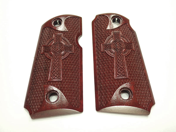 Rosewood Celtic Cross Kimber Micro 9 Grips