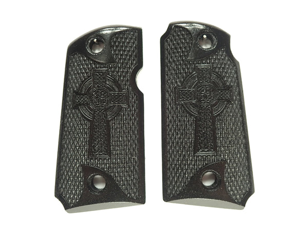 Ebony Celtic Cross Kimber Micro 9 Grips