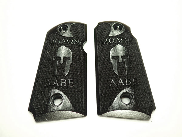 --Ebony Molon Labe Kimber Micro 9 Grips