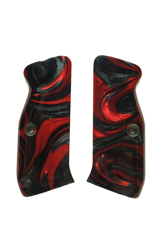 Black & Red Pearl CZ-75 Grips