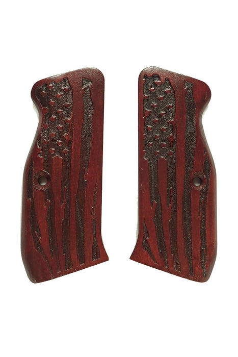 Rosewood American Flag CZ-75 Grips X