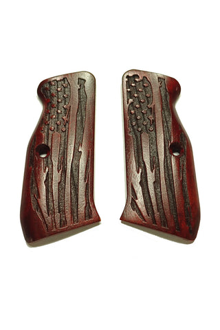 --Rosewood American Flag CZ-75 Grips