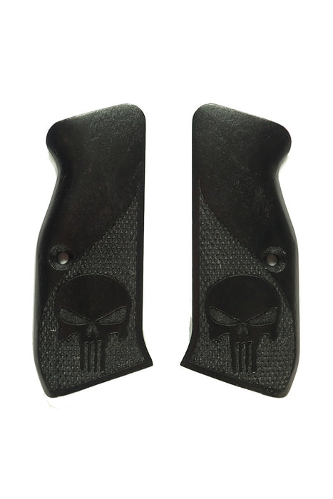 Ebony Punisher CZ-75 Grips