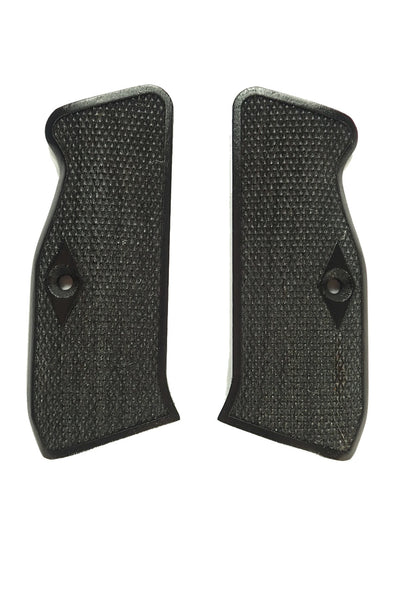Ebony Checkered CZ-75 Grips